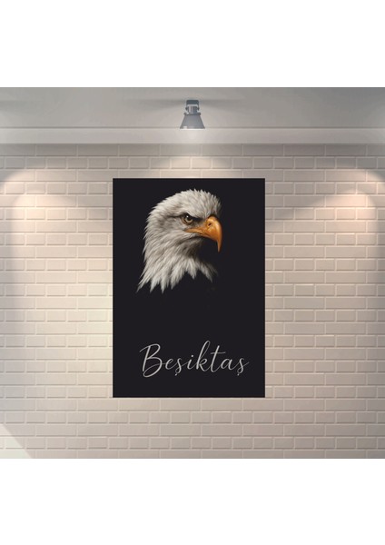 Beşiktaş Kartal Dekoratif Ahşap Poster