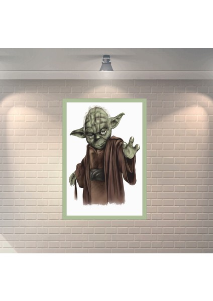 Yoda Yaşlı Dekoratif Ahşap Poster