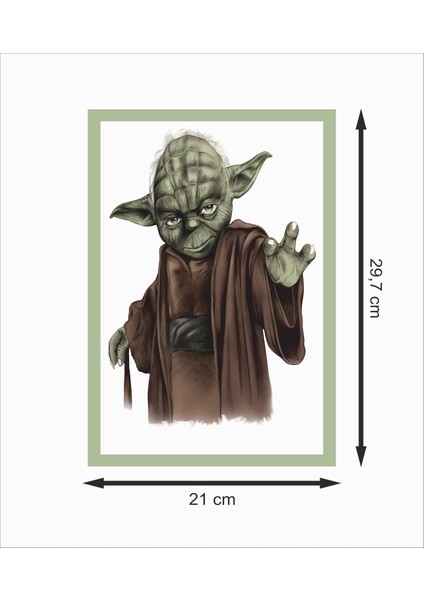 Yoda Yaşlı Dekoratif Ahşap Poster fiyatları