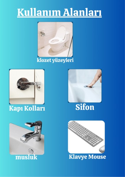 Yugodrmars Klozet Kapağı Temizleyici Yüzey Dezenfektan Sprey Hijyen 50ML ( 2 Adet) modelleri