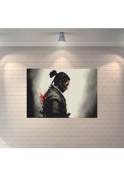 Samuray Anime 6 Dekoratif Ahşap Poster