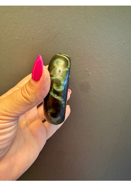 Yeşil Desenli Kemik Kadın Bilezik Çap 7 cm indirimleri