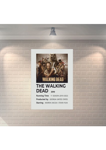 The Walking Dead Dizi Afişi Çerçevesiz Dekoratif Ahşap Poster