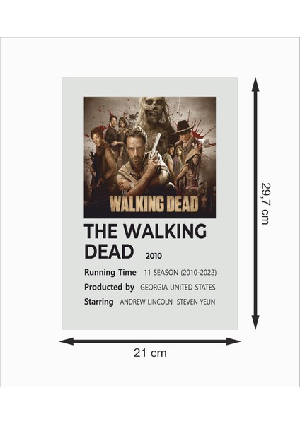 The Walking Dead Dizi Afişi Çerçevesiz Dekoratif Ahşap Poster fiyatları