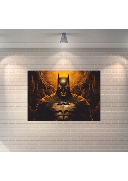 Batman 5 Dekoratif Retro Ahşap Poster