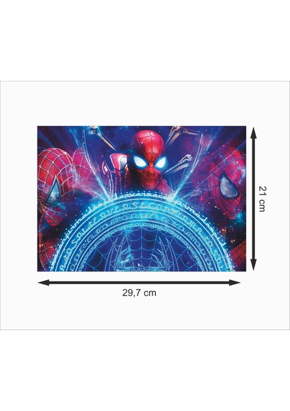 Örümcek Adam Çoklu Evren Üç Örümcek Adam Dekoratif Ahşap Poster fiyatları