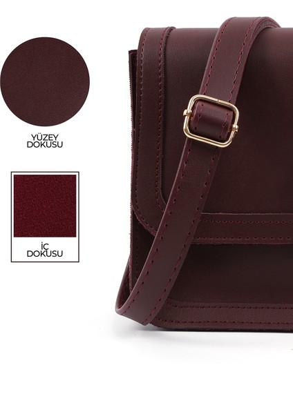 Bordo SHK127 Suni Deri Iç Fermuar Cepli Çıtçıt Kapamalı El,kol ve Omuz Çantası U:17 E:22 G:7 cm indirimleri