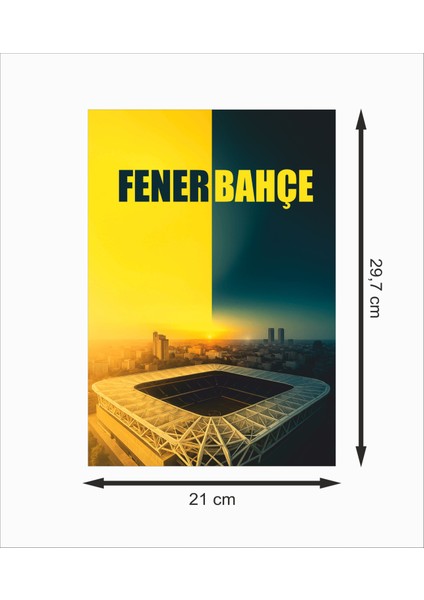 Fenerbahçe Şükrü Saracoğlu Stadyumu Dekoratif Retro Ahşap Poster fiyatları