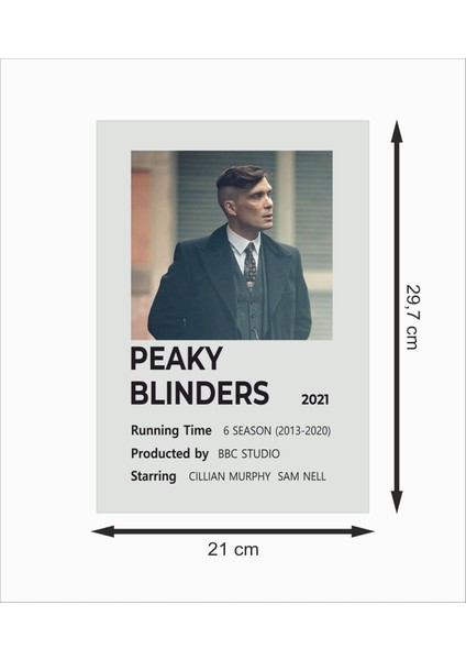 Peaky Blinders Dizi Afişi Çerçevesiz Dekoratif Ahşap Poster fiyatları