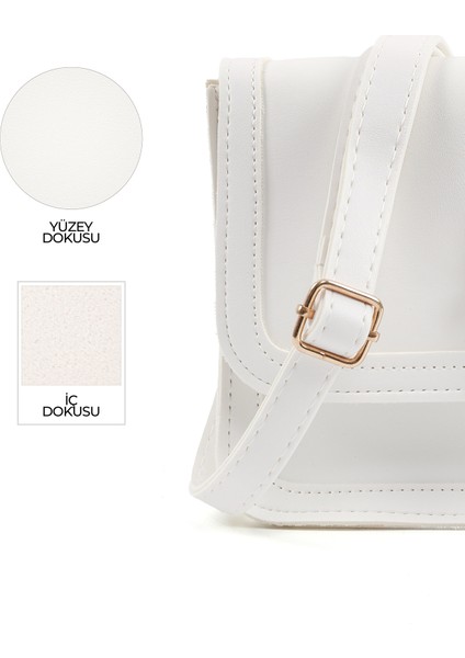 Beyaz Shk127 Deri Iç Fermuar Cepli Çıtçıt Kapamalı El,Kol Ve Omuz Çantası U:17 E:22 G:7 Cm indirimleri