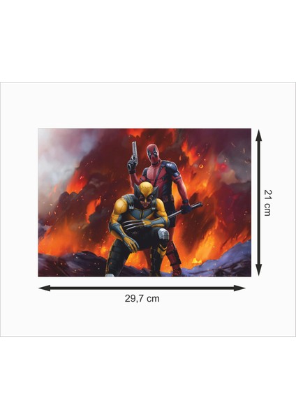 Deadpool & Wolverine 2 Dekoratif Ahşap Poster fiyatları