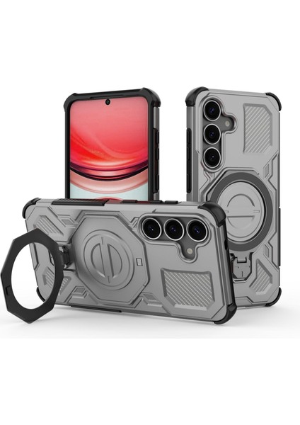 Samsung Galaxy S25 Plus Manyetik Telefon Kılıfı, Askeri Düşme Korumalı Magsafe Telefon Kılıfı Kapağı Samsung Galaxy S25 Plus (Yurt Dışından)