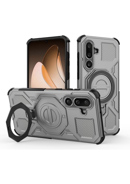 Samsung Galaxy M56 Manyetik Telefon Kılıfı, Askeri Düşme Korumalı Magsafe Telefon Kılıfı Kapağı Samsung Galaxy M56 (Yurt Dışından)