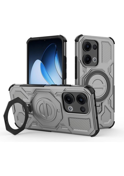 Oppo Reno 13 Pro Manyetik Telefon Kılıfı, Askeri Düşme Korumalı Magsafe Telefon Kılıfı Kapağı Oppo Reno 13 Pro (Yurt Dışından)