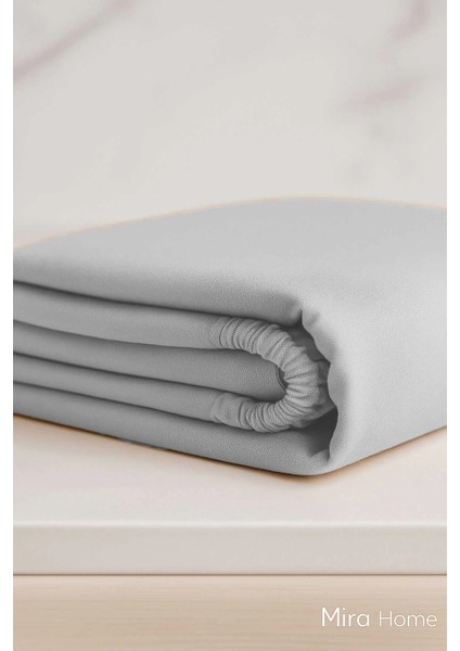 Tek Kişilik Düz Penye %100 Pamuklu Lastikli Çarşaf 100X200 cm Newsheet Gri modelleri