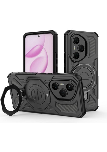 Huawei Honor 200 Lite Manyetik Telefon Kılıfı, Askeri Düşme Korumalı Magsafe Telefon Kılıfı Kapağı Huawei Honor 200 Lite (Yurt Dışından)