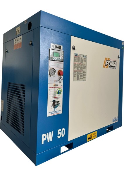PW50 Vidalı Hava Kompresörü 50 Hp-37 Kw 8-10 Bar fırsatları
