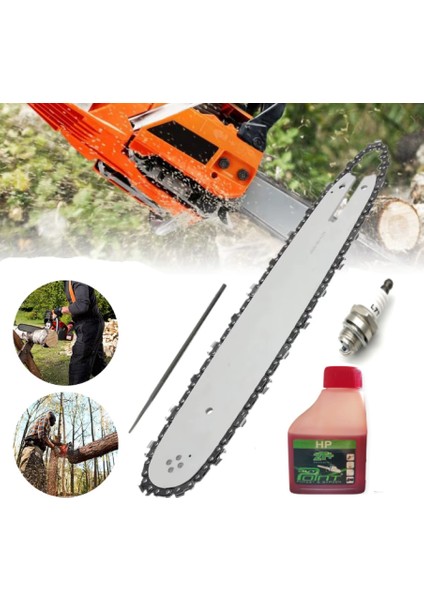 Motorlu Testere Husqvarna Uyumlu 3/25 33 Diş Kılavuz 2t Yağ Buji Set Husq 51 55 137 142 435 450359 360 455 Modellere Uyumlu