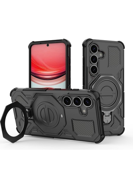 Samsung Galaxy S25 Plus Manyetik Telefon Kılıfı, Askeri Düşme Korumalı Magsafe Telefon Kılıfı Kapağı Samsung Galaxy S25 Plus (Yurt Dışından)