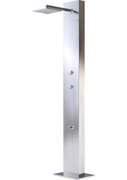 Tekli Sahil ve Havuz Duş Kulesi Siyah