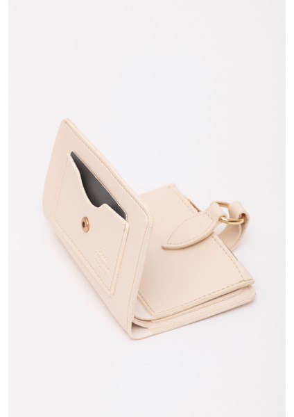 Krem SHK66 Damla Tokalı Çıtçıtlı Ön Cepli Bozuk ve Kağıt Para Bölmeli Kartlıklı Şık Cüzdan fiyatları