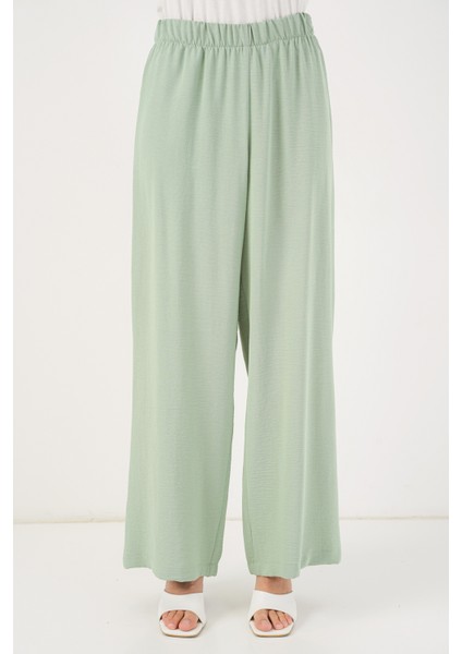Kadın Önü Bağcıklı Tunik Pantolon Ikili Takım 6744 - Mint indirimleri