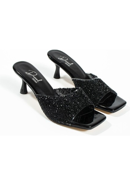 Valencia Inci Detay Topuklu Terlik