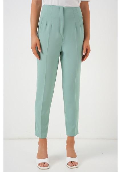 6650 Yüksek Bel Kumaş Pantolon - Mint fırsatları