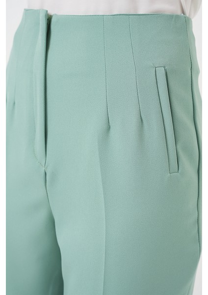 6650 Yüksek Bel Kumaş Pantolon - Mint indirimleri