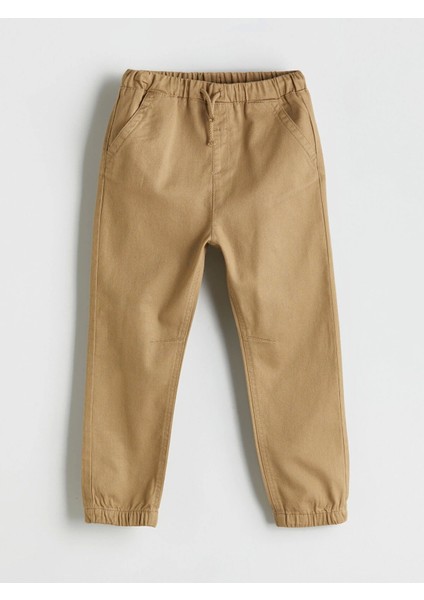Lcw Kids Bej Beli Lastikli Erkek Çocuk Jogger Pantolon fiyatları