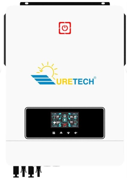 10.2kva 10.2kw 10200 Watt Tam Sinus Akıllı Mppt 160A (55-450VDC) Inverter 48VDC-220VAC 11KW