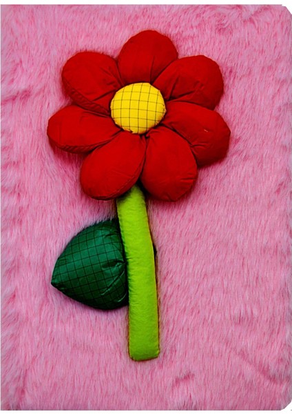 Papatya Peluş Hatıra ve Not Defteri A5 Çizgili 80 Yaprak (PD109)