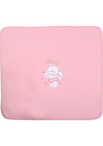 %100 Pamuklu Yenidoğan Çift Katlı Penye Bebek Battaniyesi Pembe fiyatları