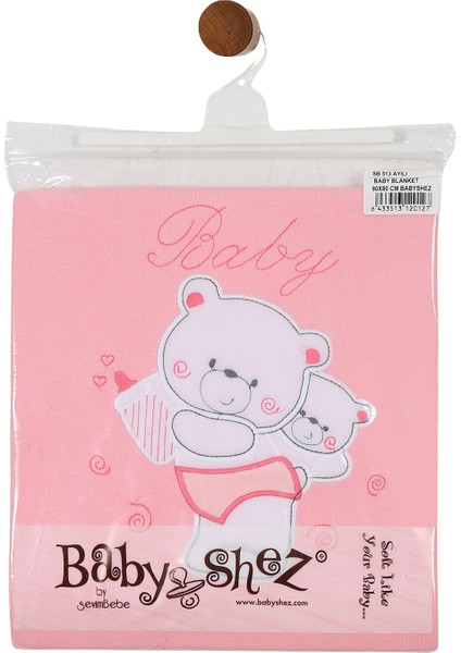 %100 Pamuklu Yenidoğan Çift Katlı Penye Bebek Battaniyesi Pembe modelleri