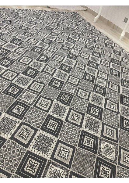 Kareli Model Halı Örtüsü Çift Yönlü Dokuma Savan Kilim fiyatları