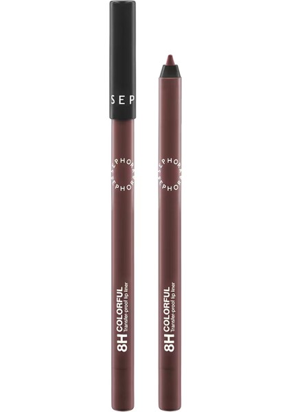 8hr Colorful Lip Liner - Bulaşmayan Dudak Kalemi 14 Muted Brown (1,20 G)