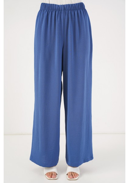 Kadın Önü Bağcıklı Tunik Pantolon Ikili Takım 6744 - Indigo indirimleri