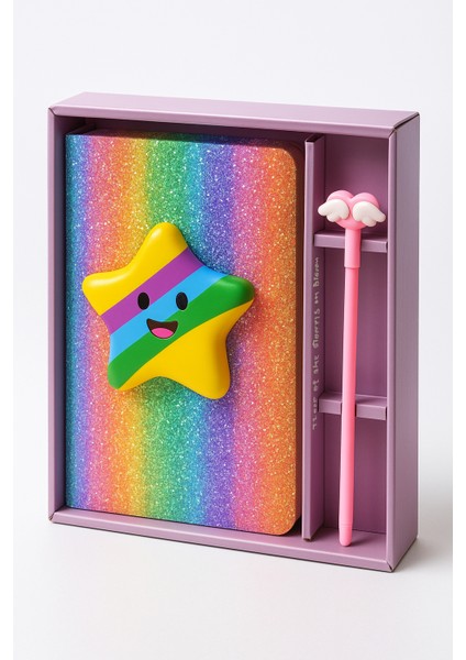 Squishy Hatıra Defteri (Günlük) ve Jel Kalem