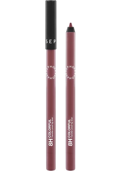 8hr Colorful Lip Liner - Bulaşmayan Dudak Kalemi 06 Rosewood Mood (1,20 G)
