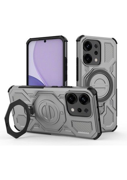 Oppo Reno 14 Manyetik Telefon Kılıfı, Askeri Düşme Korumalı Magsafe Telefon Kılıfı Kapağı Oppo Reno 14 (Yurt Dışından)
