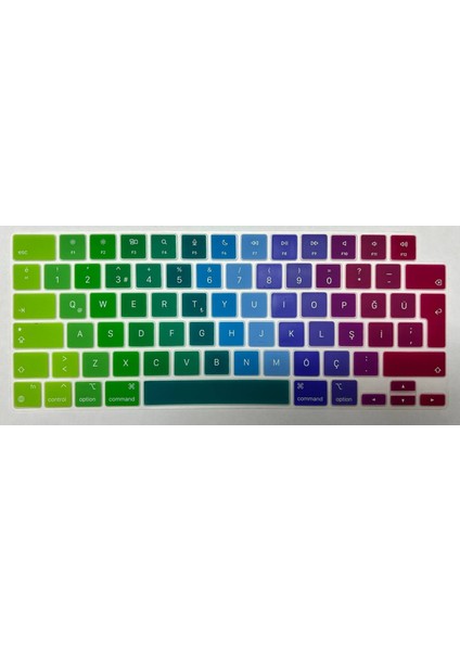 Macbook Air 15 Inç 2025 A3241 M4 Işlemcili Uyumlu Türkçe Q Silikon Klavye Koruyucu