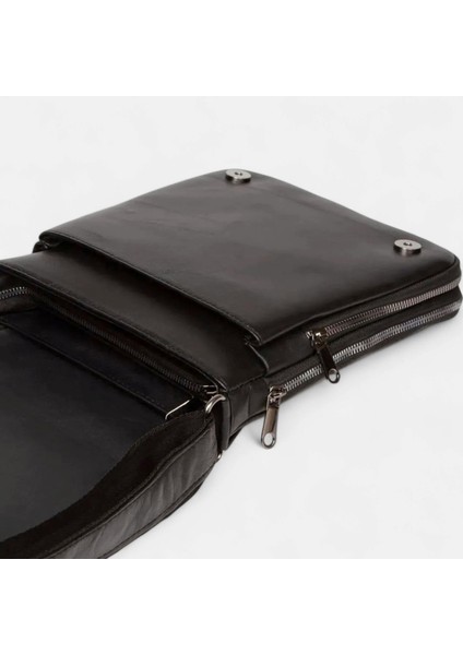 Hakiki Deri Orta Boy Omuz Çantası Postacı Çantası LD591