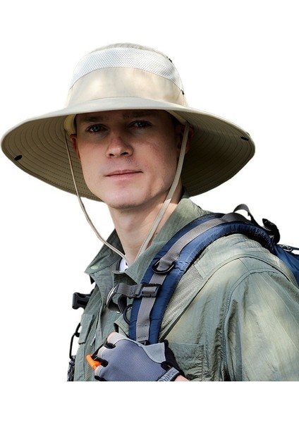 Erkekler Için Büyük Siperlikli Yeni Açık Hava Dağcılık Güneş Şapkası, Güneş Koruması, Balıkçılık Şapkası, Bisiklet Güneş Koruması, Macera Dağcılığı Işçi Koruma Şapkası (Yurt Dışından) fiyatları