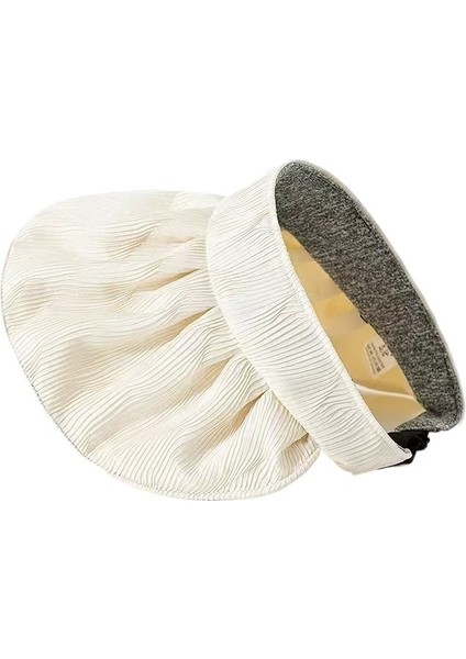 Güneş Şapkası Kadın Yazlık Anti-Ultraviyole Güneş Şapkası Yüz Geniş Siperlikli Şapka Katlanabilir Kabuk Şapka Boş Üst Güneş Şapkası (Yurt Dışından)