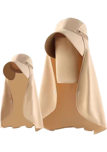 Güneş Şapkası Maske Şal Entegre Kadın Buz Ipek Boyun Koruma Anti-Ultraviyole Yaz Bisiklet Yüz Örtüsü Güneş Şapkası Güneş Şapkası (Yurt Dışından)