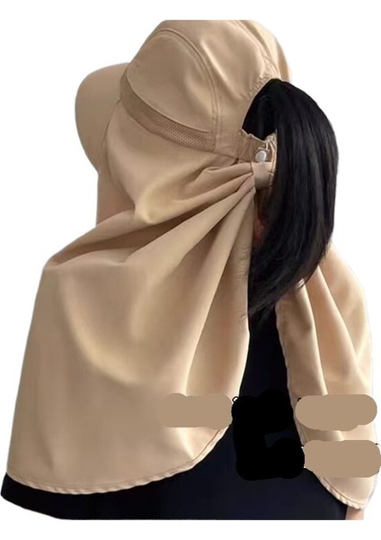 Güneş Şapkası Maske Şal Entegre Kadın Buz Ipek Boyun Koruma Anti-Ultraviyole Yaz Bisiklet Yüz Örtüsü Güneş Şapkası Güneş Şapkası (Yurt Dışından) fiyatları