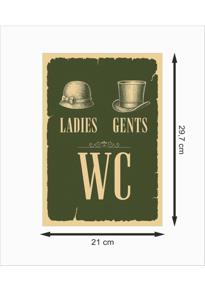 Wc Kadınlar Erkekler Dekoratif Retro Ahşap Poster fiyatları