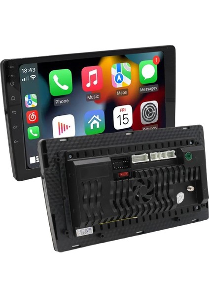 Carstar SLXF-A133 9 Inç Android Dokunmatik Multimedia Oto Araç Teyp 4gb Ram 64GB Hafıza QLED Hd Wifi Gps Fm-Am Radyo Geri Görüş Kameralı Ios Android Auto Carplay