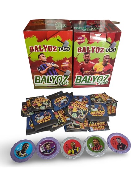 Balyoz Taso 25 Adet Futbolcu Tasoları | Hediye Paketinde ve Mini Oyuncak Hediyeli Oyun Seti fiyatları