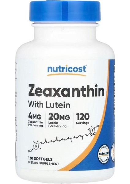Zeaxanthin With Lutein 120 Softgels